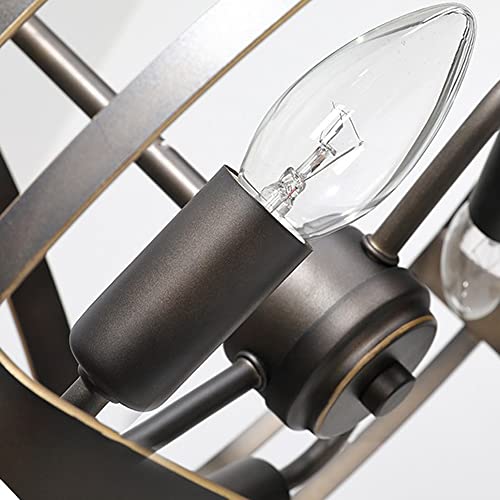 Luminaire suspendu américain à 3 pendentifs E14 et éclairage classique pour salon salle à manger - 6
