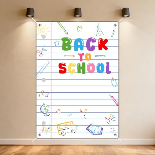 Avezano Welcome Back to School Backdrop Back to School Decorations