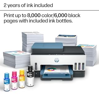 HP Smart Tank 7602 Wireless All-in-One Cartridge-Free Ink Tank Printer, up to 2 Years of Ink Included, Mobile Print, scan, Copy, fax