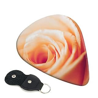 Lot de 6 médiators vintage imprimés roses pour guitare acoustique et électrique avec boîte de rangement - Les Beatles, Paul McCartney, John Lennon, RIngo Starr, George Harrison