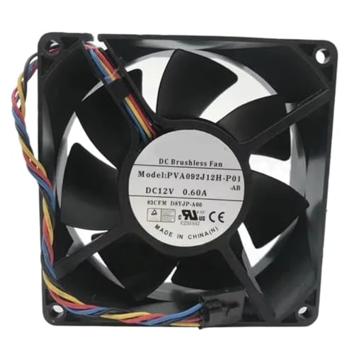 Ventilateur 4 fils 9 cm PVA092J12H-P01 DC12V pour refroidissement PC