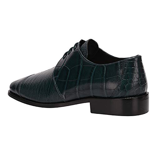 Image of LIBERTYZENO Mens Animal Print & Plain Genuine Leather Adults Lace Up Oxford Dress Shoes for Easter Gift