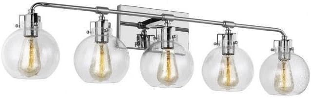 Feiss-Sean Lavin-5 Light Bath Vanity in Transitional Style-40 Inch Wide by 10 Inch Tall-Chrome Finish