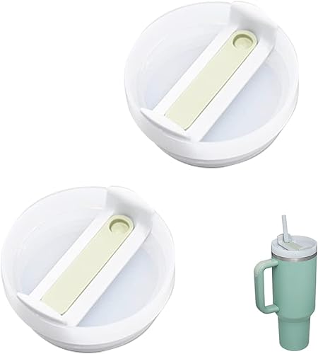 Miniatura 8 de Tapa de vaso de 40 onzas compatible con Stanley Quencher, paquete de 2 fundas de vaso de acero inoxidable a prueba de derrames, resistentes a