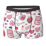 Yomko Hear Love Men'S Boxer Briefs Underwear For Men Gift Trunk L