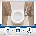 AceOrbit 200 Pcs Disposable Toilet Bowl Liners Hygienic Rv Toilet Liners, Camping-Inspired Design, Bathroom Splash Guard for Toilets Flushable Commodes Liner Septic Safe Paper Liner Stain Prevention