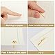 PATIKIL 200 Stück Musterbeutelklammern 4,5 x 8 mm Mini Brads Metall Rundkopfklammern Briefklammern Musterklammern Scrapbooking für Kunst Basteln Handwerk DIY-Projekte PapierBronze