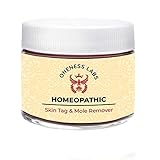 Homeopathic Mole and Skin Tag Remover - Neck Tag Mole Removal Cream (1 oz.) All Natural Herbal Ingredients with Bloodroot, Galangal Root & Graviola for Optimal Effect