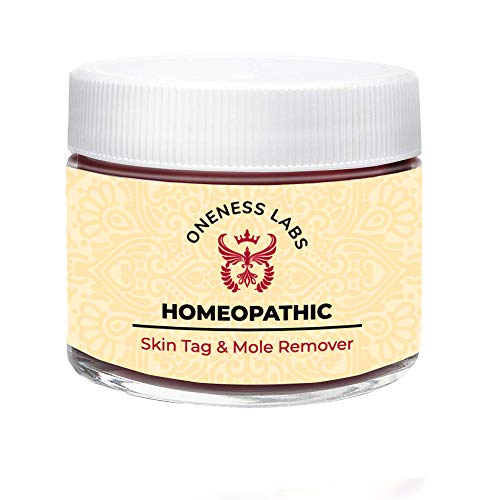 Homeopathic Mole and Skin Tag Remover - Neck Tag Mole Removal Cream (1 oz.) All Natural Herbal Ingredients with Bloodroot, Galangal Root & Graviola for Optimal Effect