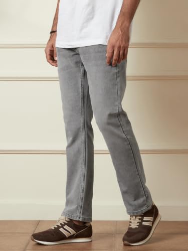 Image of WROGN Men's Straight Fit Jeans | Mid Rise | Jeans for Man