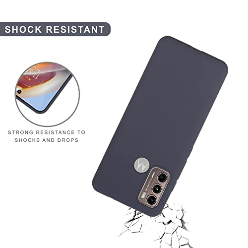 Image of SPRIG Compatible with Moto G60 Premium SilkTone (Liquid Silicone) Back Cover Drop Tested Shock Proof Mobile Case for Men, Women, Boys and Girls with Camera Protection (Charcoal Grey)