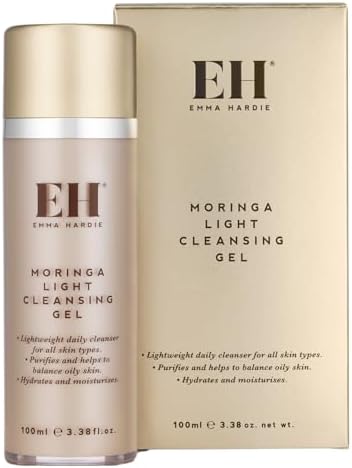 Emma Hardie 100ml Moringa Light Cleansing Gel for Daily Use, Clears, Purifies & Helps to Balance Oily Skin, Hydrates & Moisturises, Also Suitable for All Skin Types, Vegan & Cruelty Free
