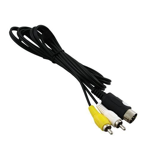 OSTENT AV RCA Audio Video TV Adapter Cable for Sega Genesis 1 Mega Drive Master System