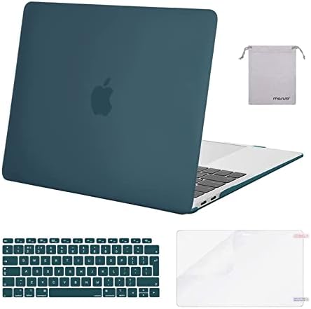 MOSISO Compatible with MacBook Air 13 inch Case 2022 2021 2020 2019 2018 M1 A2337 A2179 A1932 Retina Touch ID, Plastic Hard Shell &Keyboard Cover &Screen Protector &Storage Bag, Crystal Clear