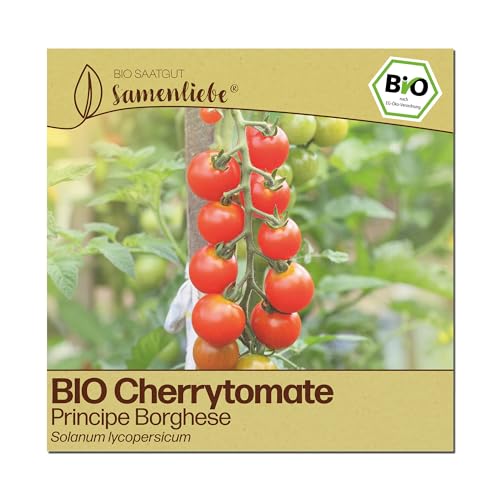 Samenliebe BIO Cherrytomaten Samen | Tomate Principe Borghese - italienische Tomate - samenfestes BIO Saatgut