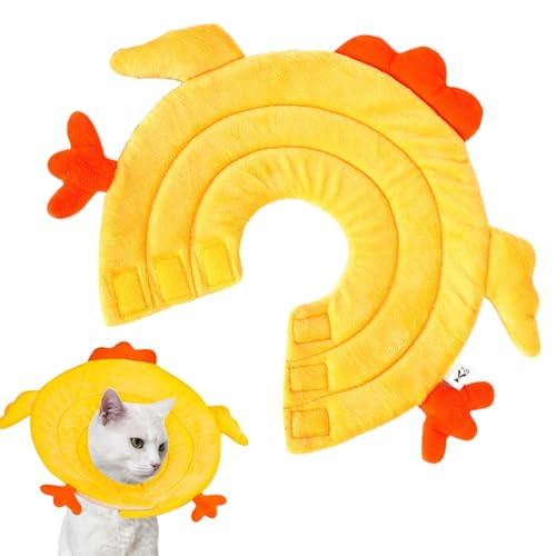 小犬用の犬のコーン、犬用のエリザベス朝の首輪 - Recovery Dog Cone Soft Elizabethan Collar,ミディアムキャット用のかわいいネックドーナツ調整可能なペットアクセサリー