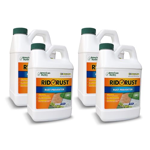 Rid-O-Rust Outdoor Rust Preventer Concentrated Formula Prevents Stains Caused by Irrigation 64 Fluid Ounce Bottles (4 Pack)