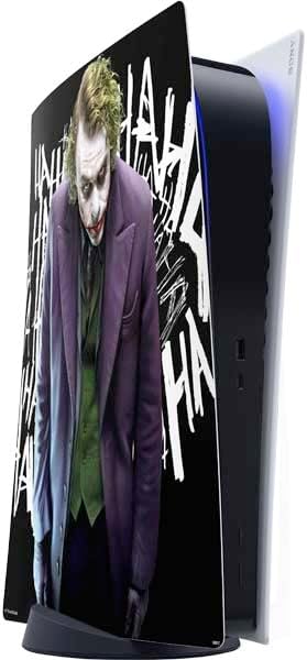 Skinit Decal Gaming Skin Compatible with PS5 Digital Edition Console - Officially Licensed The Dark Knight Why So Serious Design