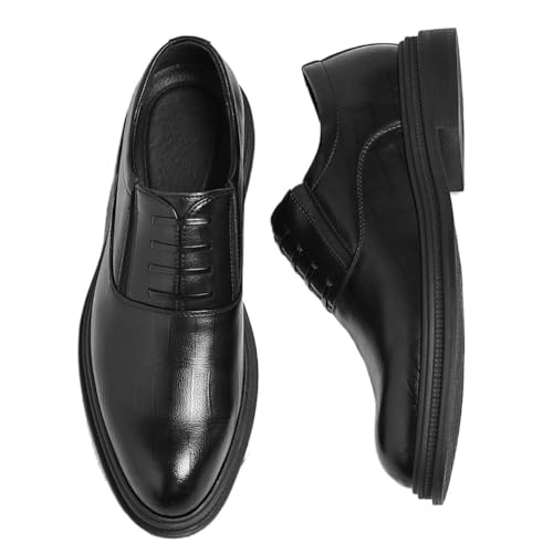 Men's Elevator Slip On Large Size Business Dress Shoes Casual British Style Wedding Groom Leather Shoes3