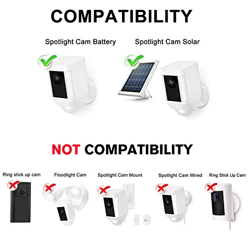 image for ALERTCAM Gutter Mount for Ring Spotlight Cam Battery,Weatherproof and 