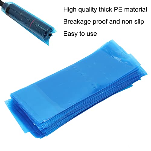 Blue Tattoo Machine Cover Filter - 200pcs Disposable Pencil Bags, Plastic Sleeves and Accessories for Artists - Image 3