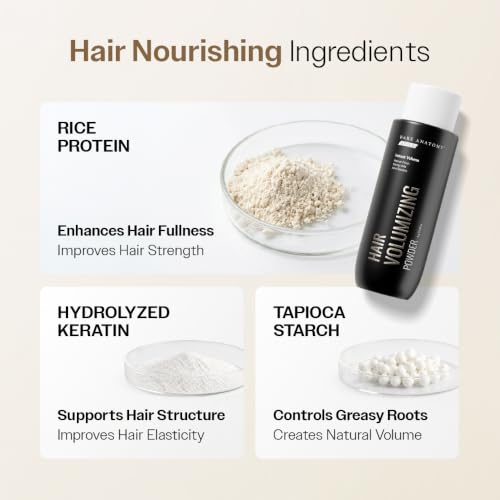 Image of Bare Anatomy Hair Volumizing Powder for Men| Lightweight Hair Powder for Fine & Flat Hair | Instant Volume, Strong & Long Lasting Hold | Sweat Resistant, Non-Sticky, Non-Drying & Easy to Wash | 8gm