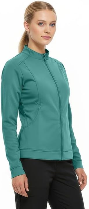 Natural Uniforms Women's Ultra Soft Stretch Zip Up Scrub Jacket (5200) - Image 2