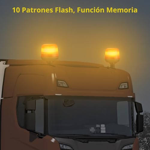 Luces estroboscópicas coche con interruptores dobles cable 5m 5