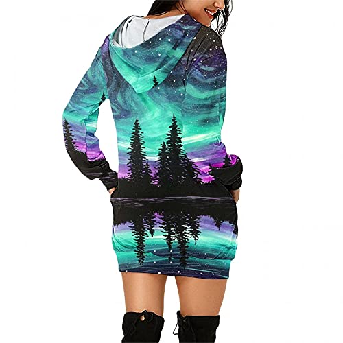 Women's Color Block Long Sleeve Tunic Tops Graphic Long Sleeve Shirts Crewneck Sweatshirt Holidays Long Sleeve Tee Tops #TOP3