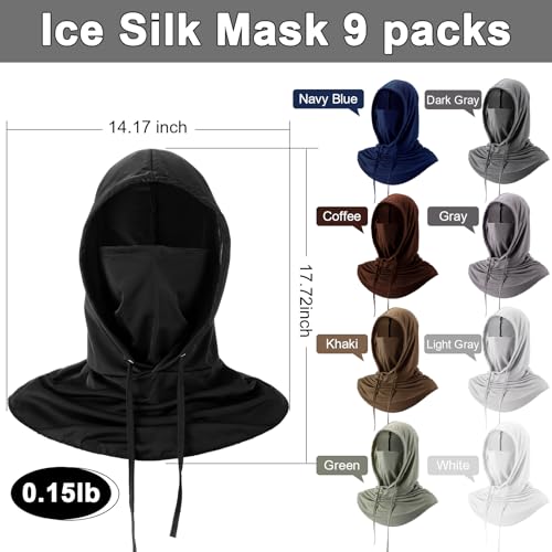 Image of Cooling Balaclava Face Mask Breathable Full Head Mask Sun Protection Neck Cover UV Face Cover for Men Women