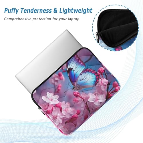 Funda para portátil rosa con diseño mariposa 13-14 pulgadas miniatura 5