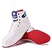 DAMANDO Boxing Shoes for Women, Ladies Fashion Kickboxing Sparring Boots Lightweight Wear-Resistant Wrestling Sneakers Casual Trainers,Blue,5.5