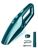 SERVOMASTER Aspirador De Mano, Aspirador Coche Potente con Batería Recargable, 500PA, 7.2V