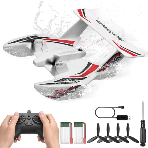 VEVOR RC Plane, 2.4GHZ 3CH RC Airplane with 6-Axis Gyro Stabilizer&2 Batteries, Ready to Fly...