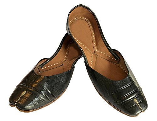 Step n Style Punjabi Jutti Fancy Indian Shoes Wedding Bridal Shoes Mojari Flat Flip Flops - Image 4