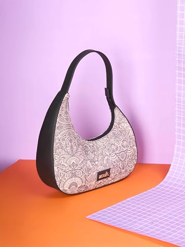 Image of ZOUK Pixi Small Shoulder Bag | Vegan Leather Evening Bag for Women with Shoulder Strap, Zip Closure & Water-Resistant Lining | Stylish Handcrafted Purse |