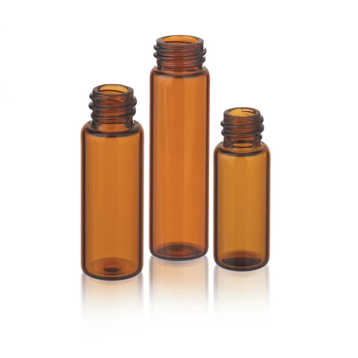 Wheaton® LAB File® Sample Vials, Standard Vials Without Caps, Amber, 40mL, Case/200