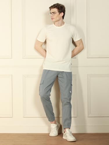 Image of Dennis Lingo Men's | Solid | Mid Rise | Relaxed Fit | Cargo Joggers
