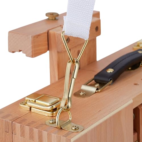 Relaxdays Caballete Portátil de Madera, para Adultos, Altura e Inclinación Regulables, Tablero XL con Cajón, Natural - imagen 9