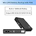 Mini UPS Battery Backup for Routers,Built-in 10400mAh Rechargeable Surge Protector with POE,Output USB 5V/2A DC 5V/9V/12V 2A for Modem,Security Camera, Smartphones (Black)