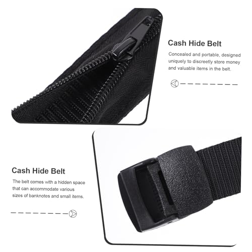 Cinto de armazenamento de dinheiro Cinto de dinheiro oculto Cinto de dinheiro Cinto de decoração par