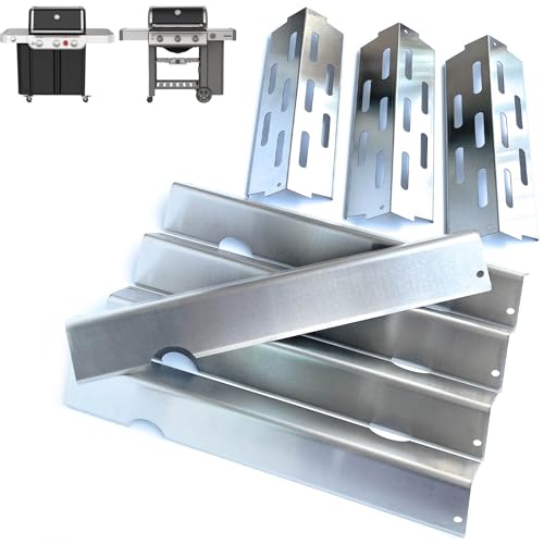 Genesis ii Flavorizer Bars Heat Deflector Grill Replacement Part for Weber Genesis 2 Grill Parts GS4 Flavor Bars II/Lx 300 Series ii E-310 ii S-310 ii SE-310 E-315 S-335 Weber 66795 66032 66685 66040
