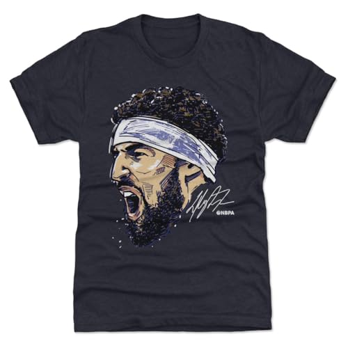 500 LEVEL Klay Thompson Men's Premium T-Shirt - Klay Thompson Dallas Portrait WHT (Tri Navy, X-Large)