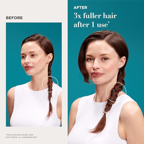Image of OGX ProGrowth + Peptide Serum Mist, Heat Protectant Spray Instantly Thickens Hair Root to Tip While Protecting from Breakage for Visibly Thicker, Fuller Hair, 6.5 fl. oz