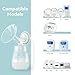 Gotocut Breast Milk Collection and Storage Bottles, 6oz/180ml, Compatible with Spectra S1 S2 9 Plus, Motif Luna, and Most Wide-Mouth Flanges, Work with Spectra Bottles for Pumping, 4 Pack