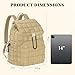 TILYMOL Puffy Backpack for Women, Quilted Backpack for Travel, Ultra Lightweight Puffer Daypack, Brown