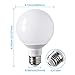 TORCHSTAR G25 LED Light Bulbs, 5W 40W Equivalent, Dimmable 450LM Globe Light Bulbs, 5000K Daylight, E26 Base Decorative Bulb, for Bathroom Vanity or Mirror, UL Listed, Pack of 6
