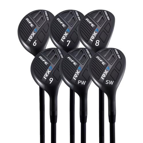 Rife Golf RX7 Senior Men's Standard Graphite Hybrid Iron Set #6-SW