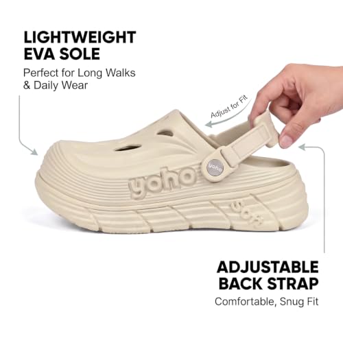 Image of YOHO Women Footwear Scoops Clogs | Lightweight, Soft on Skin, Comfortable & Waterproof Rainy Sandals | Everyday Use Footwear for ladies & Girls