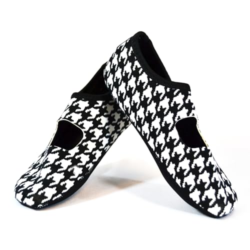 Image of Nufoot Women's Mary Janes Best Foldable & Flexible Flats, Travel & Exercise, Dance, Yoga Socks, Indoor Shoes, Slippers